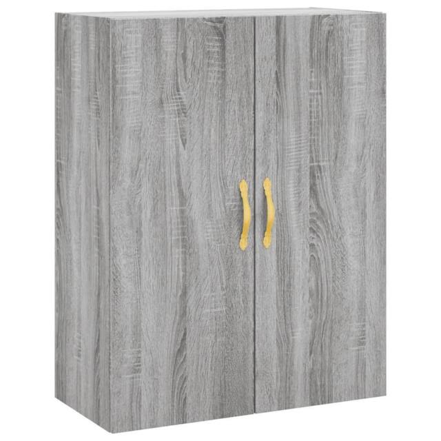 Berkfield Home Wall Mounted Cabinet Grey Sonoma 69.5x34x90 cm - image 1
