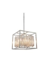 Acadia 4 Light Ceiling Pendant Chrome Plate & Clear Crystal Glass E14