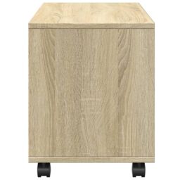 Berkfield Home vidaXL¬†Rolling¬†Cabinet¬†Sonoma Oak 72x33x42.5 cm Engineered Wood in Brown - thumbnail 6