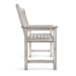 VonHaus Murcia 2 Seater Acacia Wooden Grey Garden Bench in Light Grey - Size: 1 Pack - thumbnail 9