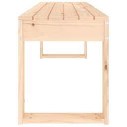 Berkfield Home Garden Bench 110x38x45 cm Solid Wood Pine in Brown - Size: 110 x 38 x 45 cm - thumbnail 4