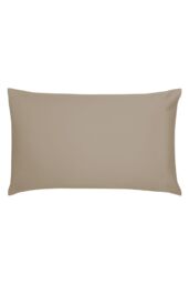 1951 'Luxury 400 Thread Count' Cotton Sateen Large Pillowcase Pair in Beige - thumbnail 1