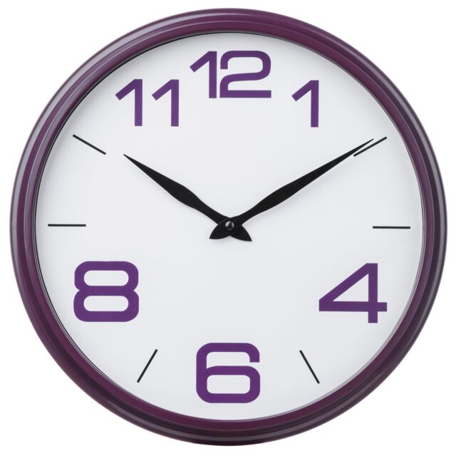 Orsina Maison by Premier Plastic Frame Wall Clock in Purple - image 1