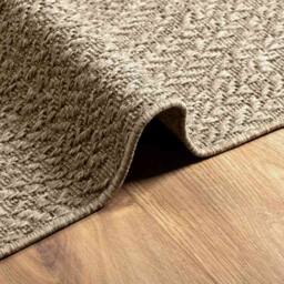 Berkfield Home Rug ZIZUR Beige 60x110 cm Jute Look Indoor & Outdoor - Size: Medium - thumbnail 8