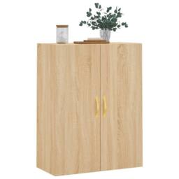 Berkfield Home Wall Mounted Cabinet Sonoma Oak 69.5x34x90 cm in Light Tan - thumbnail 4