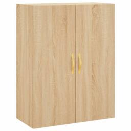 Berkfield Home Wall Mounted Cabinet Sonoma Oak 69.5x34x90 cm in Light Tan - thumbnail 1