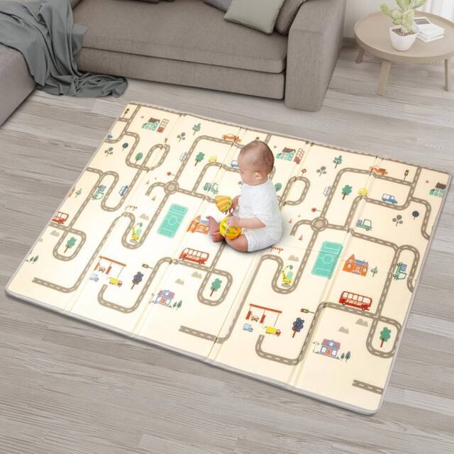 Yum Yums 200x150cm Soft Waterproof Baby Play Mat - Cars & Bears Design - Size: 200x150 cm - image 1