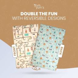 Yum Yums 200x150cm Soft Waterproof Baby Play Mat - Cars & Bears Design - Size: 200x150 cm - thumbnail 4