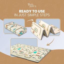 Yum Yums 200x150cm Soft Waterproof Baby Play Mat - Cars & Bears Design - Size: 200x150 cm - thumbnail 6
