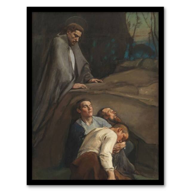 Artery8 Magnus Enckell Prayer in the Garden of Gethsemane Framed Art Print - Size: A4 - image 1