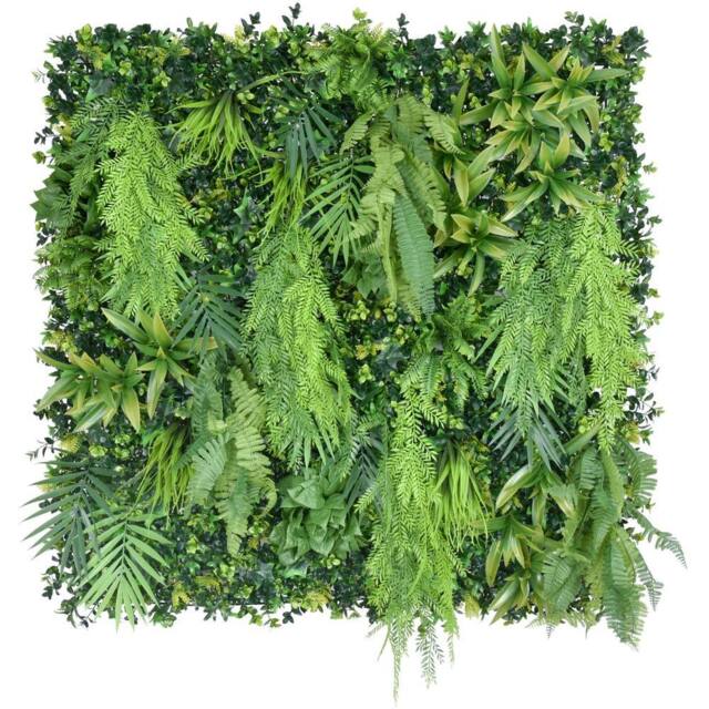 Ark Mat Vinewell Artificial Plant Wall Panel 100x100cm - Indoor & Outdoor in Green - Size: 100x100 cm - image 1