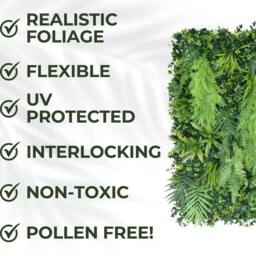 Ark Mat Vinewell Artificial Plant Wall Panel 100x100cm - Indoor & Outdoor in Green - Size: 100x100 cm - thumbnail 3