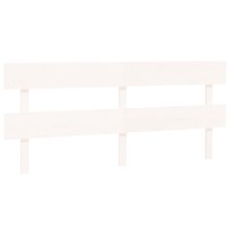 Berkfield Home Bed Headboard White 184x3x81 cm Solid Wood Pine - Size: 184 x 3 x 81 cm - thumbnail 2