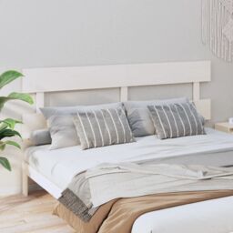 Berkfield Home Bed Headboard White 184x3x81 cm Solid Wood Pine - Size: 184 x 3 x 81 cm - thumbnail 1