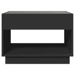 Berkfield Home Decorative Coffee Table with Infinity LED Black 70x50x50 cm - Size: 70 x 50 x 50 cm - thumbnail 6
