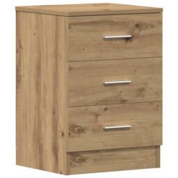 Berkfield Home Bedside Cabinets 2 pcs Artisan Oak 38x35x55 cm Engineered Wood in Brown - Size: 38 x 35 x 55 cm - thumbnail 6