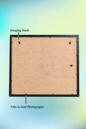 Arpan MDF Multi Aperture Photo Collage Frame for 7 Photos 3 x 6x 4 nd 4 x 4X 6Photos in Black - thumbnail 3