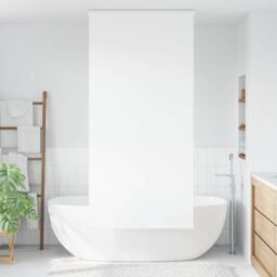 Berkfield Home Shower Roller Blind with Cassette 100x240 cm Fabric Width 96 cm in White - thumbnail 2