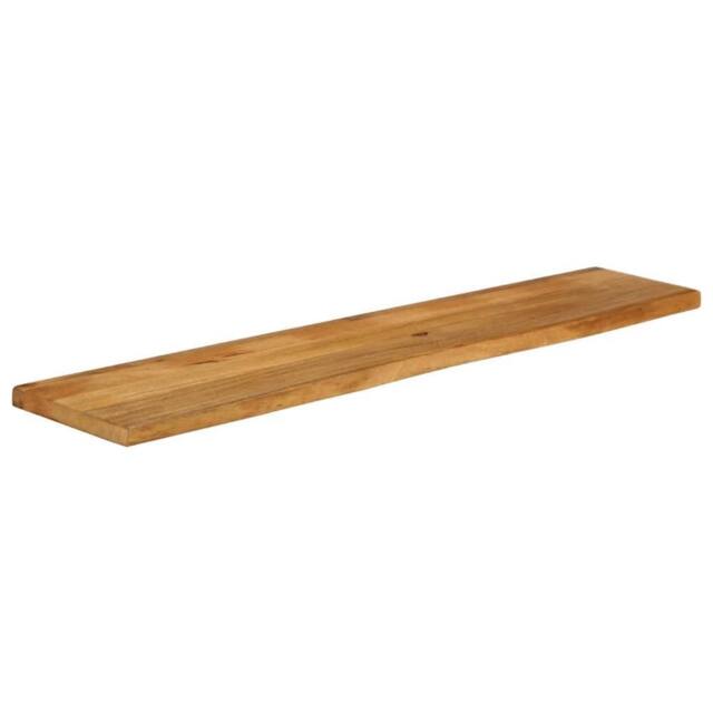 Berkfield Home Table Top Live Edge 180x20x3.8 cm Solid Wood Mango in Brown - image 1
