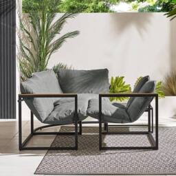 FurnitureboxUK Hydra Metal 5 Seat Outdoor Garden Sofa Set in Green - thumbnail 7