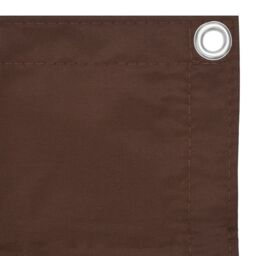 Berkfield Home Balcony Screen Brown 120x500 cm Oxford Fabric - thumbnail 3