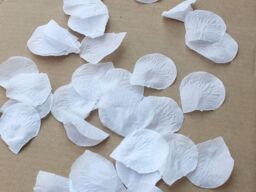 Shatchi 400pcs White Silk Rose Petals Wedding Mothers Day Wedding Confetti Anniversary Table Decorations - thumbnail 3