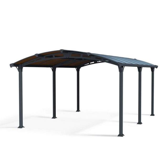 Palram Arcadia Carport 5000 - Polycarbonate - L507 x W359 x H242 cm - Grey - image 1