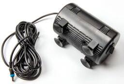 Primrose Solar Powered Pond Fountain Pump Kit with LEDs Battery Backup 1200 LPH in True Black - thumbnail 2