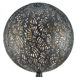 mysmartbuy Leaf Effect Solar Powered Sphere Light - 80 x 29cm Warm LED Glow Globe Garden Lighting - Outdoor Patio Pathway Balcony Decor - thumbnail 3