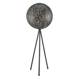 mysmartbuy Leaf Effect Solar Powered Sphere Light - 80 x 29cm Warm LED Glow Globe Garden Lighting - Outdoor Patio Pathway Balcony Decor - thumbnail 2