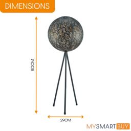 mysmartbuy Leaf Effect Solar Powered Sphere Light - 80 x 29cm Warm LED Glow Globe Garden Lighting - Outdoor Patio Pathway Balcony Decor - thumbnail 5