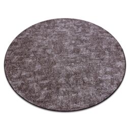 RugsX Round Pozzolana Rug in Brown - Size: 133 cm diameter - thumbnail 1