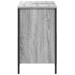 Berkfield Home Bathroom Basin Cabinet with Drawers Grey Sonoma 60x34.5x60 cm - thumbnail 7