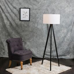ValueLights Barbro Tripod Floor Light Lamp - Base Only in Black - thumbnail 3