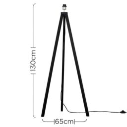 ValueLights Barbro Tripod Floor Light Lamp - Base Only in Black - thumbnail 7