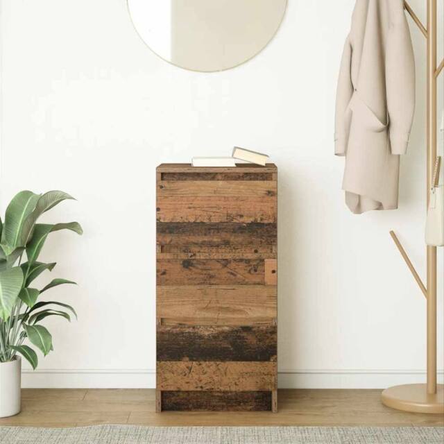 Berkfield Home Sideboard Old Wood 37.5x35x76 cm Engineered Wood in Brown - image 1