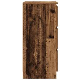 Berkfield Home Sideboard Old Wood 37.5x35x76 cm Engineered Wood in Brown - thumbnail 7