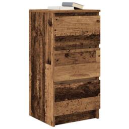 Berkfield Home Sideboard Old Wood 37.5x35x76 cm Engineered Wood in Brown - thumbnail 4