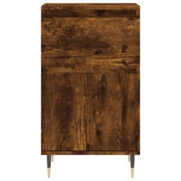 Berkfield Home Sideboards 2 pcs Smoked Oak 40x35x70 cm Engineered Wood in Brown - Size: 40 x 35 x 70 cm - thumbnail 6