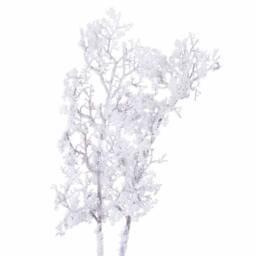 Lemon Pavilion Furniture and Decor Snowy Branch Artificial Plant - Plastic - L38 x W38 x H110 cm in White