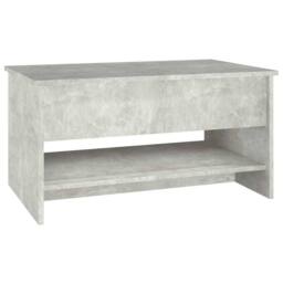 Berkfield Home Coffee Table Concrete Grey 80x50x40 cm Engineered Wood - Size: 80 x 50 x 40 cm - thumbnail 5