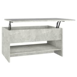 Berkfield Home Coffee Table Concrete Grey 80x50x40 cm Engineered Wood - Size: 80 x 50 x 40 cm - thumbnail 1