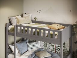 Flair Bea Bunk Bed in Grey - Size: Single - thumbnail 3