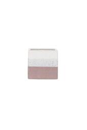 KDMD Hortus Pink & White Bordeaux Stoneware Cube 12.5cm H x 12.5cm W - Size: 12.5 cm H x 12.5 cm W - thumbnail 3