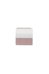 KDMD Hortus Pink & White Bordeaux Stoneware Cube 12.5cm H x 12.5cm W - Size: 12.5 cm H x 12.5 cm W - thumbnail 2