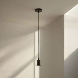 CGC Lighting 'Cassie' Black 1.5m adjustable E27 Ceiling Pendant & Matching ceiling Rose - thumbnail 8