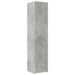 Berkfield Home Slim Storage Cabinet Concrete Grey 40x42.5x225 cm Engineered Wood - thumbnail 6
