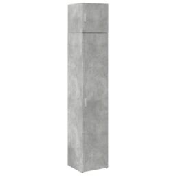 Berkfield Home Slim Storage Cabinet Concrete Grey 40x42.5x225 cm Engineered Wood - thumbnail 2