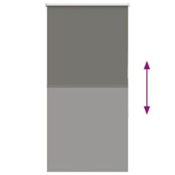 Berkfield Home Roller Blind Blackout Grey 65x175 cm Fabric Width 60.7 cm Polyester - thumbnail 5