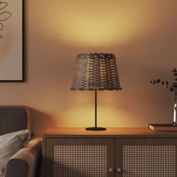 Berkfield Home Lamp Shade Brown √ò30x20 cm Wicker - Size: 30x20 cm - thumbnail 3
